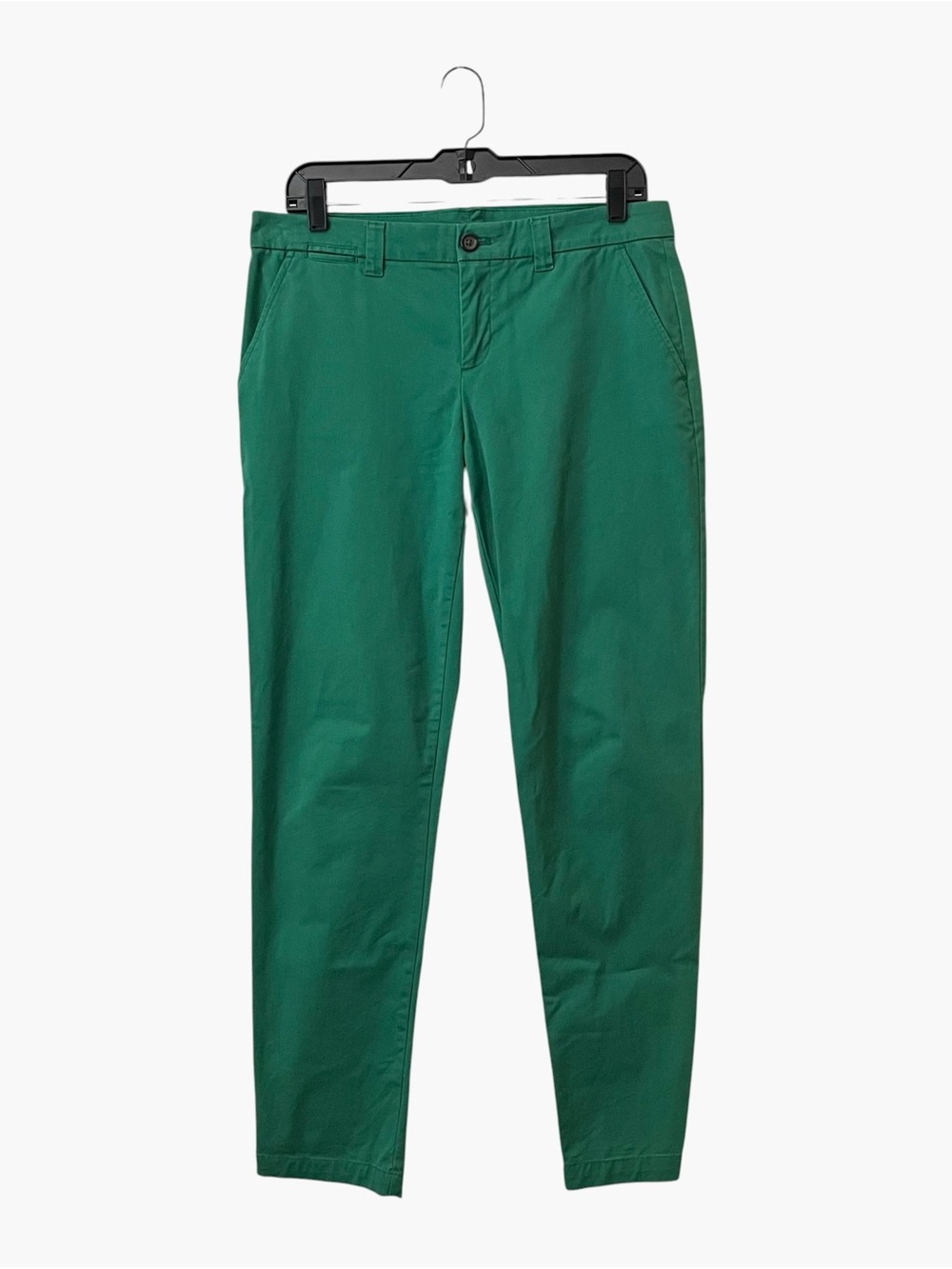 Khakis by Gap Broken-In Straight Chino Pants Women's Size 4 Green Cotton Stretch